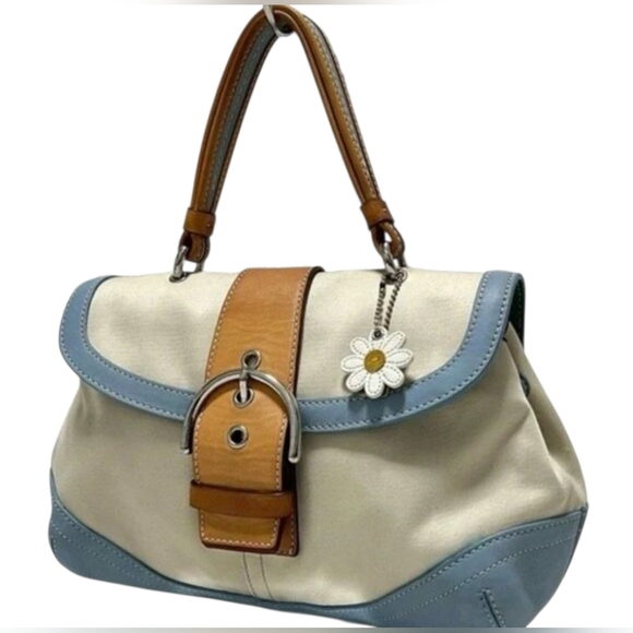 Coach Handbags - Coach Soho Vintage Y2k Buckle Flap Coach Hangtag & Daisy Charm